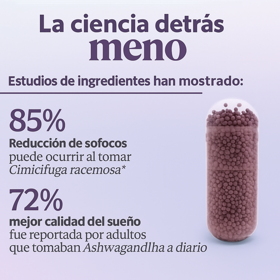 MENO™ Suplemento esencial para la menopausia